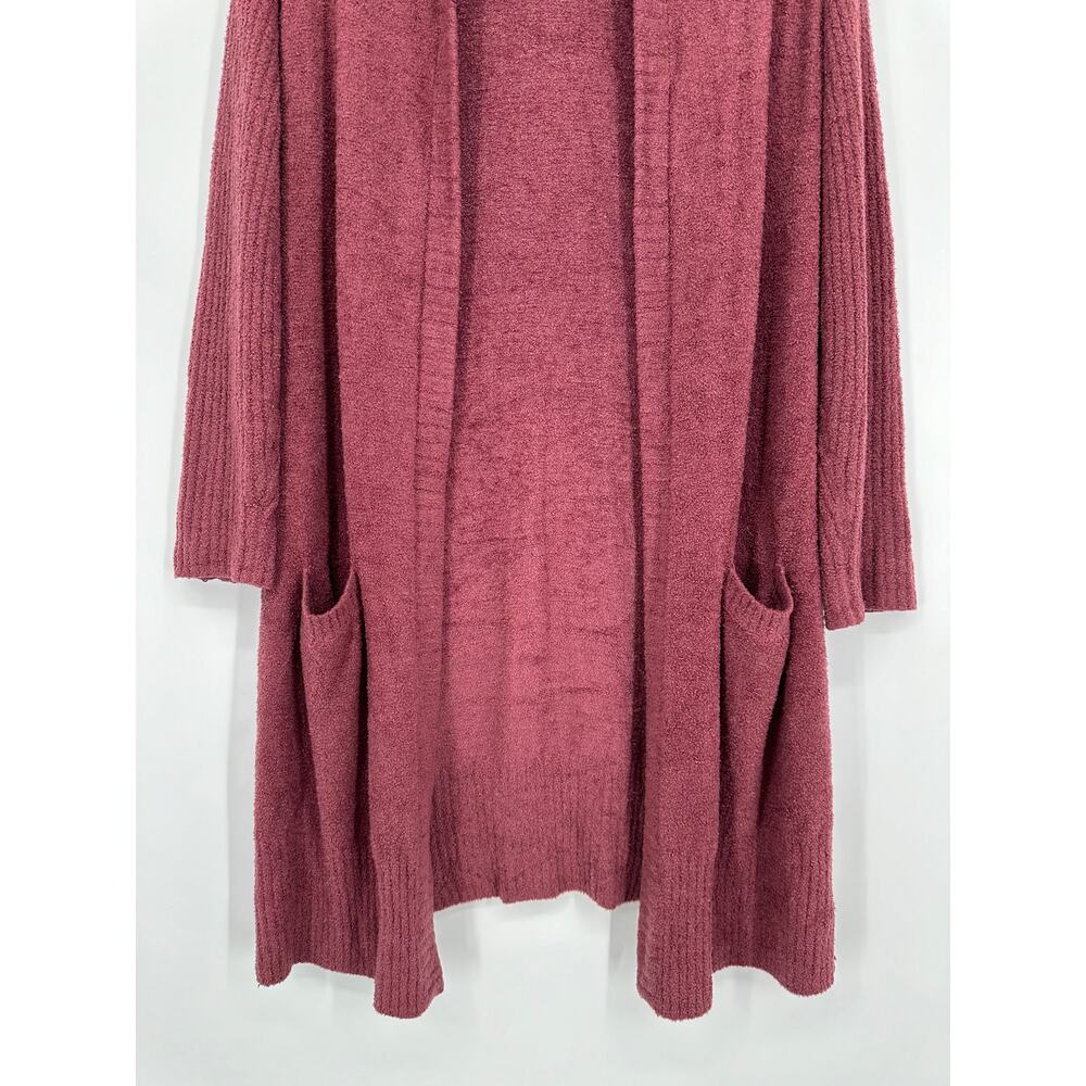 Barefoot Dreams CozyChic Lite Relaxed Hooded Cardi with Pockets Cardigan Sweater - Picture 6 of 12